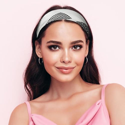 Sumolux Head Hair Scarf for Women Like Satin Silk Scarf Bandana Hair Wrapping Night Large Square Scarves 27.5" - color: Black Square