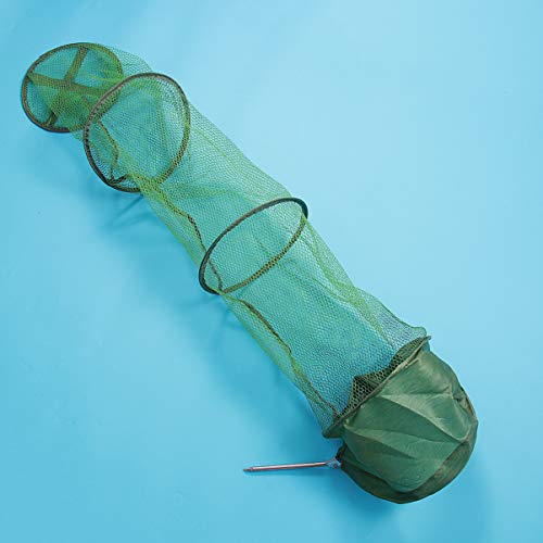DECHOUS Foldable Mesh Fishing Net Portable Fish Protection Gear Quick-Dry Fish Net for Freshwater and Saltwater Fishing (150x25cm)