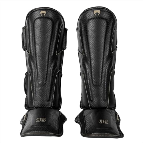 Venum Impact Evo Scales Shin Guards - color: Black