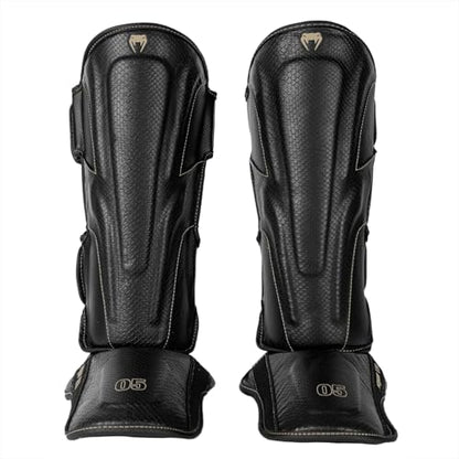 Venum Impact Evo Scales Shin Guards - color: Black