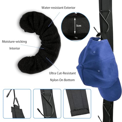 Qchengsan Ice Skate Blade Cover Plus Hockey Drying Rack,Ice Skate Blade Covers,Ice Skate Soakers,Hockey Equipment Gear Drying Rack - color: Black