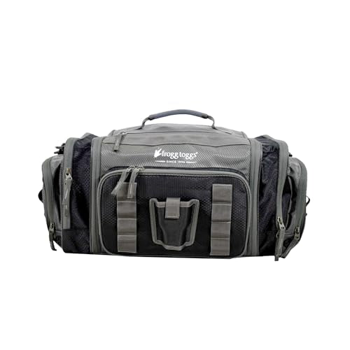 FROGG TOGGS Heavy Duty Fishing Tackle Duffle Bag, Black, 3600 - color: Black, style: 3600