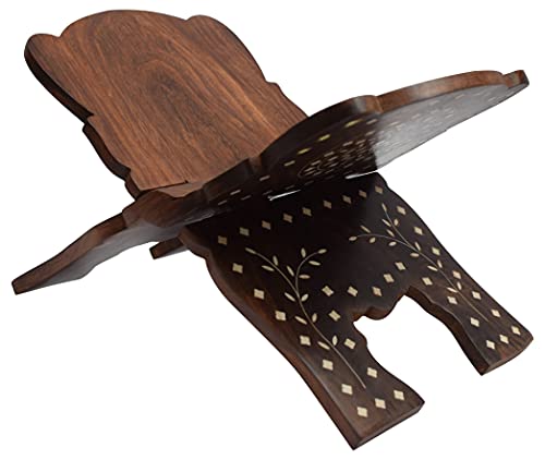 Wooden Hand Carved Holy Book Stand, for Quran, Bible, Gita, Regular