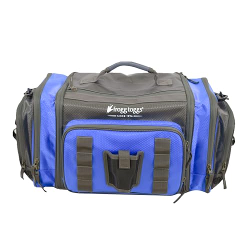 FROGG TOGGS Heavy Duty Fishing Tackle Duffle Bag, Blue, 3700 - color: Blue, style: 3700