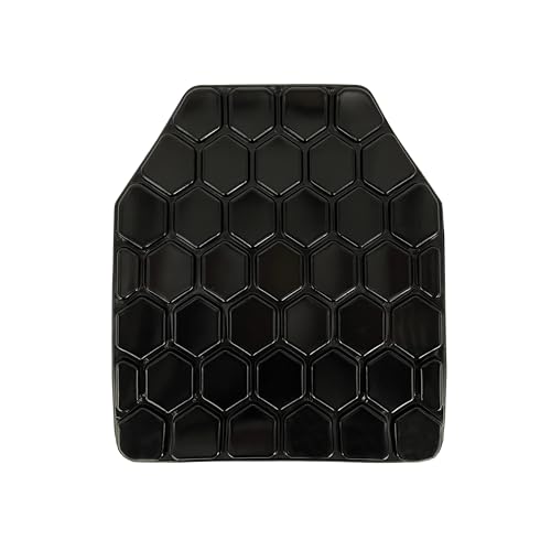 Tactical Airsoft Plates Non-Newtonian Paintball Vest Inner Liner Shock Plates Boxing Body Protector Back Thoracic Protection - color: Black