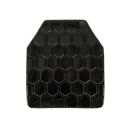 Tactical Airsoft Plates Non-Newtonian Paintball Vest Inner Liner Shock Plates Boxing Body Protector Back Thoracic Protection - color: Black