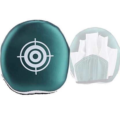 OUKENS Boxing Pads Mini Focus Mitts,PU Leather Boxing Curved Focus Punching Mitts Kids Mini Boxing Gloves Pads Boxing Target Pads for Kickboxing, MMA, Muay Thai, Punching Target, Martial Arts - color: 1 Piece Green
