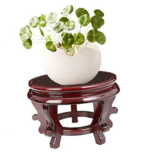 Toyvian Wooden Plant Pot Riser High Density Board Sturdy Display Stand for Indoor Flowerpots Vase Fish Tank Base with Stable Support Wood Plant Stand for Various Shapes