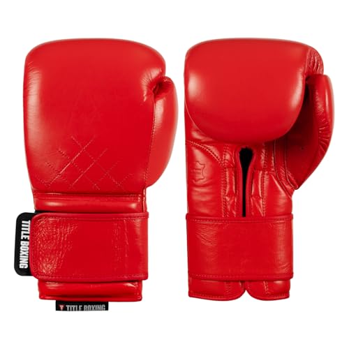 Title Boxing Ko-Vert Training Boxing Gloves - color: Red, size: 14 oz