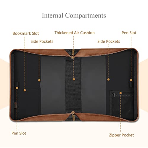 FINPAC Large Classic Bible Cover Vegan Leather Carrying Book Case Church Bag Bible Protective with Handle, Gift for Men, Women, Father, Mother, Friends, Bronze - color: Bronze