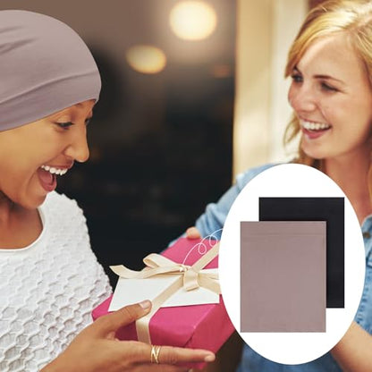 Loopeer 2 Pcs Hijab Undercaps No Slip for Women Islamic Muslim Hijab Cap Scarf for Turban Tube Neck Cover - color: Black, Khaki