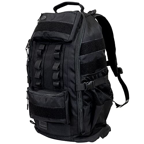 Tactical Backpack and Gym Bag 1000D Nylon Black - color: Black, style: Backpack (Tactical)