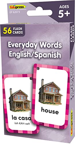 Everyday Words English/Spanish Flash Cards (EP62073)