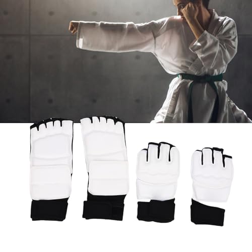 Keenso Taekwondo Sparring Gear, Gloves Hand and Foot Protectors Protective Guards Set for Boxing Kickboxing