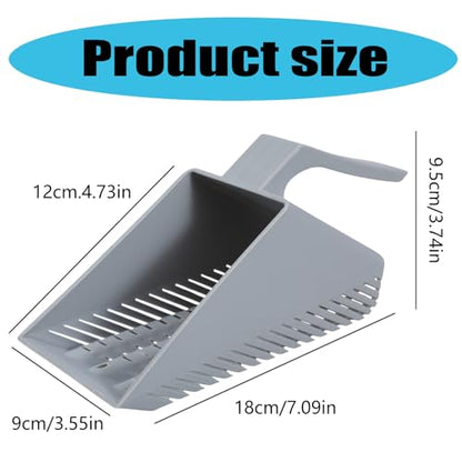 Aquarium Sand Shovel Gravel Strainer Substrate with Ergonomic Handle Sifter for Fish Tank Garden Scooper