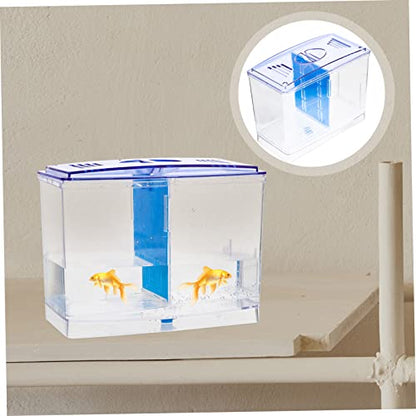 Fish Isolation Breeding Box for Betta Fish and Shrimp Transparent Acrylic Tank Divider for Spawning and Safe Easy to Clean and Use