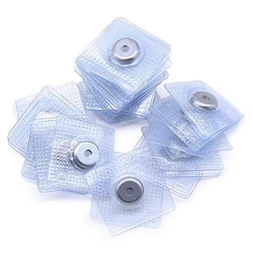 SEMINI Hidden Sew Magnetic Snap Invisible Hidden Sew in PVC Hidden Purse Closure for Fastener Handbag Cloth Clasp DIY Craft Sewing Tools (11mm) - size: 11mm,circular