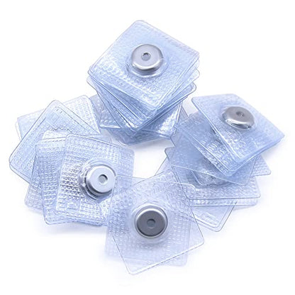 SEMINI Hidden Sew Magnetic Snap Invisible Hidden Sew in PVC Hidden Purse Closure for Fastener Handbag Cloth Clasp DIY Craft Sewing Tools (11mm) - size: 11mm,circular
