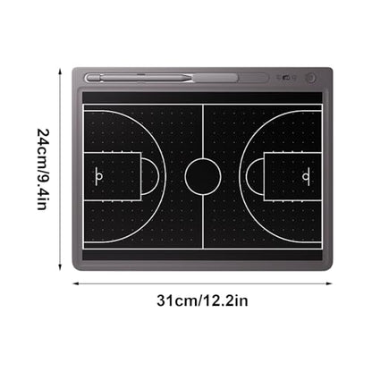 LCD Basketball Coaching Board, Electronic Basketball Tactical Board for Training Teaching Competition Command(15 inches) - size: 15 inches