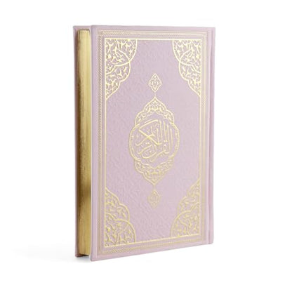 FURKAN The Noble Qur'an Arabic Large Size, Al Quran Al Karim, Islamic Gift, Gift for Men & Women, (6.7x9.5″) Thermo Leather Quran - Pink - color: Pink