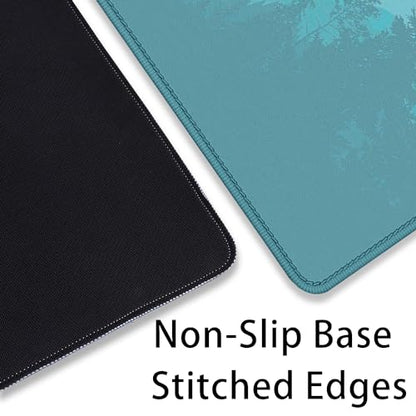 Mountains Cloud Lake Desk Pad Mouse Pad,Extended Large Gaming Mouse Mat with Stitched Edges,Non-Slip Waterproof Rubber Base Mousepad for Office Work Home Desk Mat(27.5X11.8 in) - color: Mountains and Lake