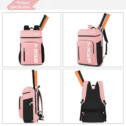 gym duffel bag backpack wrestling bag with shoe compartment 4 kinds of back method waterproof sports walking laptop - color: D-pink