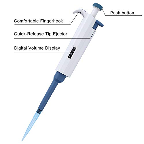 Micropipette Pipettor 20-200ul Single-Channel Adjustable Variable Volume High Accurate Pipette for Laboratory - size: 20-200ul