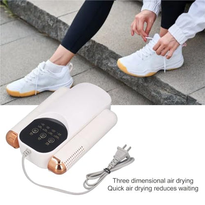 Asixxsix Shoe Dryer, Folding Boot Dryer with Deodorization and 4 Drying Modes, Timer 30 60 120 180min Auto Shut Off Portable Glove for Shoes Gloves Hats Socks Ski Boots