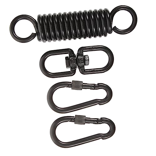 Totority 1set Porch Swing Springs Heavy Duty Metal Swing Spring Kit for Hammock Chair Sandbag Fixing Kit