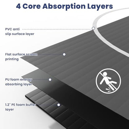 Wrestling Mat - Foam or Inflatable Wrestling Mats for Home, Jiu Jitsu Mats Kids, Thick Training Exercise Mats for BJJ, Gymnastics, Judo, Martial Arts, Boxing, Yoga