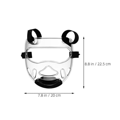 Toddmomy 2Pcs Detachable Face Protector Martial Art Headgear Sports Face Guard Sparring Protective Gear for Taekwondo Karate Training