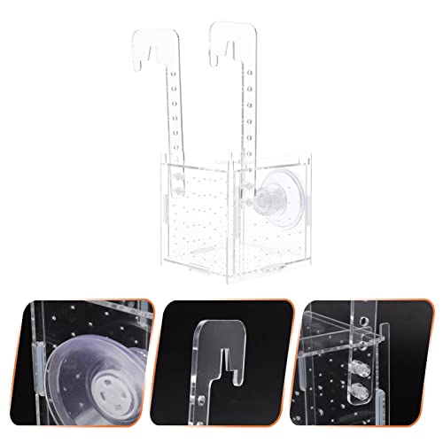 Ipetboom Fish Tank Incubator Box Breeding Protection Transparent Professional Hanging Fish Separator