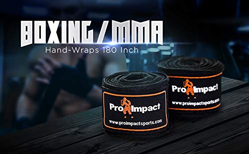 180 Inch Mexican Style Boxing Hand Wraps – Stretchable Wrist & Knuckle Support for MMA, Muay Thai, Kickboxing, Heavy Bag & Combat Training – Men & Women - color: Red