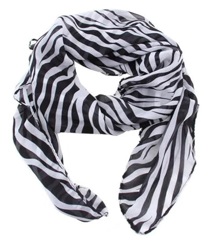 Mealah Womens-Leopard Print Shawl Scarf - Lightweight Wrap Scarves Shawl Cheetah Sunscreen Scarve for Spring Summer Travel - color: Zebra Print