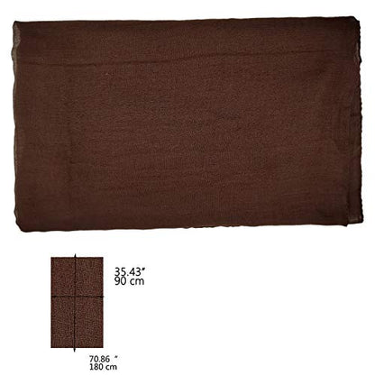 woogwin Women's Scarf Lady Light Soft Fashion Solid Shawl Wraps - color: Coffee