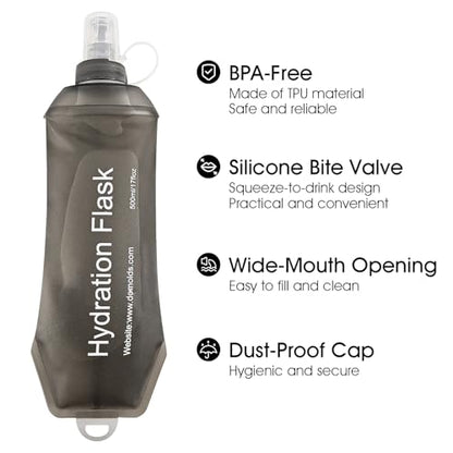 GUYI GYGYL Soft Flask, Collapsible Water Bottle for Sports, 250ml Grey - color: 250ml Grey