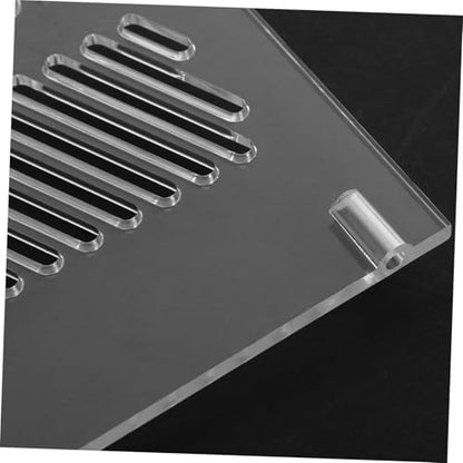 Hemoton Aquarium Divider Acrylic Grid Fish Tank Pump Guards Isolation Box for Easy Setup