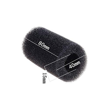 12 Pieces Black Pre-Filter Sponge Foam Roll Accessories for Aquarium Fish Tank