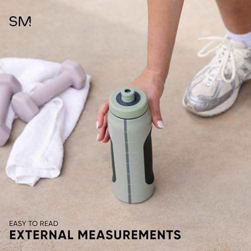 Simple Modern Rally Squeeze Plastic Water Bottle | 30oz Locking Leakproof Cup for Gym, Sports, Electrolytes, Travel | Blush Mix - color: -Blush Mix