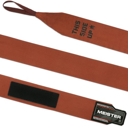 Meister Adult 180" Semi-Elastic Hand Wraps for MMA & Boxing (Pair) - color: Brown