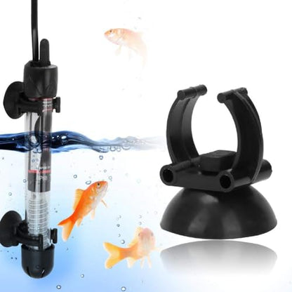 20PCS/Set Aquarium Heater Clips Airline Tube Holders Clamps Aquarium Suction Cup Clips Air Line Tubing Black