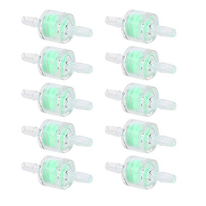 10Pcs Fish Tank Silicone Tube Filter, 4mm Aquarium Water Pump Silicone Tube Filters, Small Aquarium ABS Hose Filter, Fish Tank Hose Filtration Supplies, Green