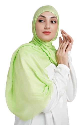 Soft Hijab Scarf 100% Modal | Lightweight | Breathable For Women - color: Mint Green