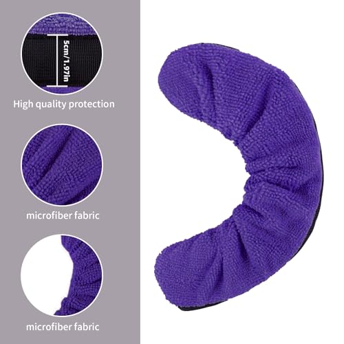 Qchengsan Ice Skate Blade Cover Plus Hockey Drying Rack,Ice Skate Blade Covers,Ice Skate Soakers,Hockey Equipment Gear Drying Rack - color: Purple