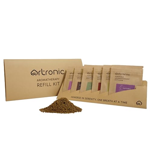 Aroma Diffuser-Compatible Scent Granule Starter Kit: Lavender, Eucalyptus, Frankincense,Vanilla, Rose, Agarwood,Refills for Orbby Incense Burner (6g) - color: 6in1 Aroma Kit 6g