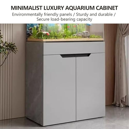Aquarium Cabinet With Doors, Minimalist Fish Tank Stand, Waterproof and Wear-Resistant, Adjustable Shelves(60x45cm/23.6x17.7in) - size: 60x45cm/23.6x17.7in