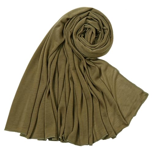 Nonbongoy Head Wraps for Black Women Stretch Headwraps Large Hair Wraps Hijab Scarves for Muslim Head Scarf Turban Headbands - color: 1-army Green(new) Headwrap
