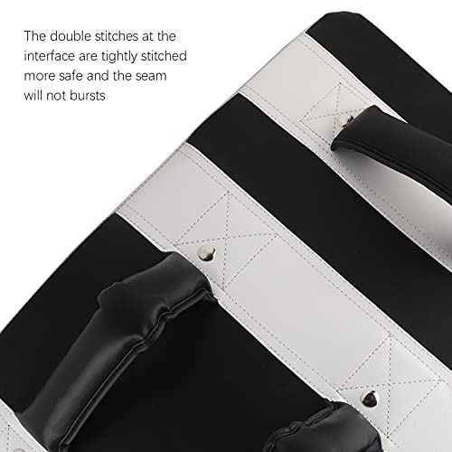 Curved Strike Boxing Blocking Pad, EVA Foam Shock Absorbing Foot Target with Rivet Reinforced Handles, Heavy Duty Oxford Cloth Construction for Taekwondo