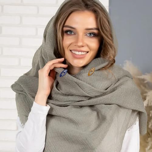 12PCS Hijab Pins for Women – Non-Slip Scarf Pins and Clips in Fashion Colors, Secure Fasteners for Hijabs, Shawls, and Scarves – Fabric-Friendly Design