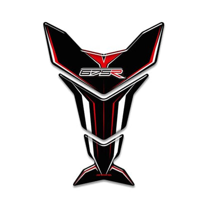 Motorcycle 3D Tank Pad Compatible with Triumph Street Triple Daytona 675 765R RS Stickers Gas Kit Knee Fish Bone Tank Pad Decals Fit for 675 765 R RS Stickers Decals Tank Protection Waterproof (A-24) - color: A-24